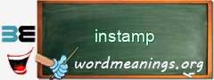 WordMeaning blackboard for instamp